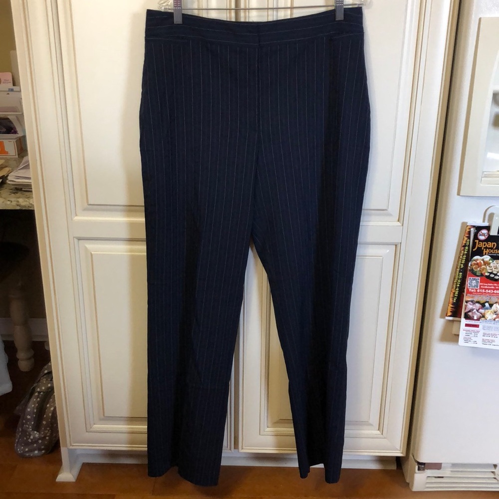 Chico’s Navy Pinstripe Pants